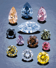 polished fancy color diamonds